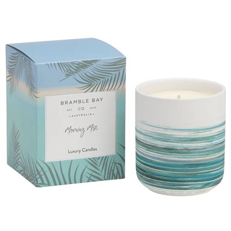 Ocean Candle Morning Mist Bramble Bay Co Bramble Bay Candle Co And