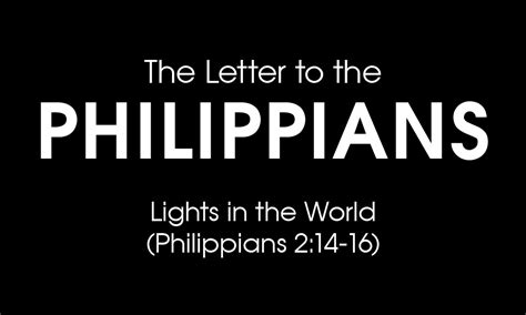 Philippians Lights In The World Onelife Bible Church