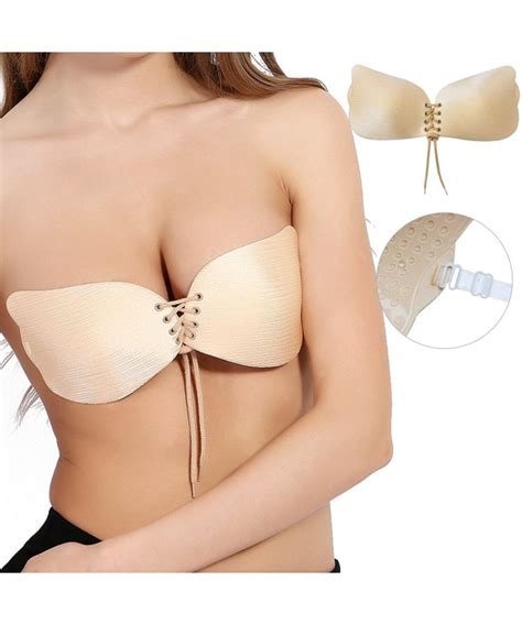 Strapless Bra Self Adhesive Push Up Bra Reusable Silicone Invisible Backless Bras For Women