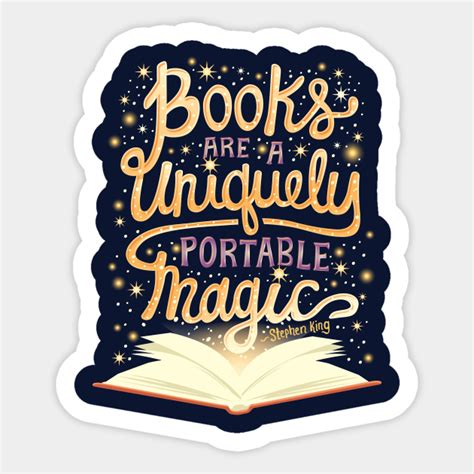 Books Are Magic Books Sticker Teepublic