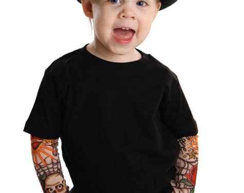 Tattoo Sleeve Shirt For Kids Kids Tattoo Sleeve Shirt Etsy