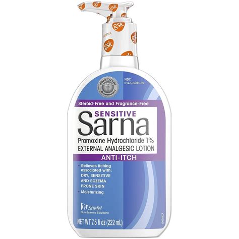 Sarna Sensitive Anti Itch Lotion Oz Pack Of