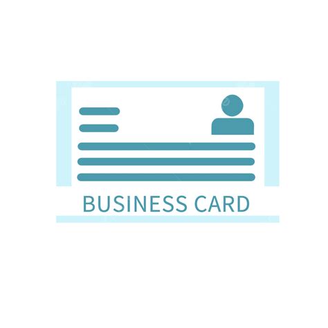 Blue Business Cards Png Picture Cartoon Vector Blue Business Card Icon