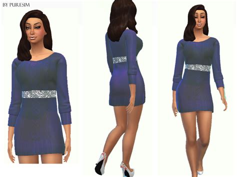 The Sims Resource Blue Dress