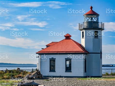 Alki Point Lighthouse In West Seattle Stock Photo Download Image Now