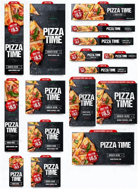 Pizza Banners Pizza Banner Design Banner Template Design