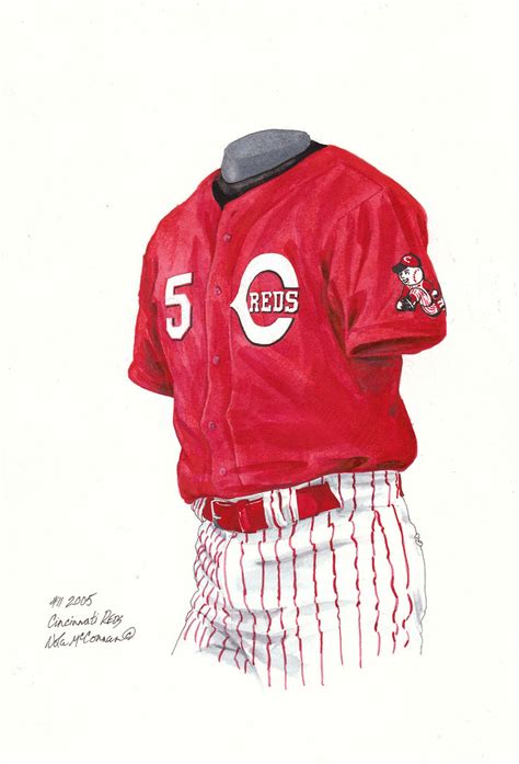 Cincinnati Reds 2005 Uniform Artwork This Is A Highly Deta Flickr