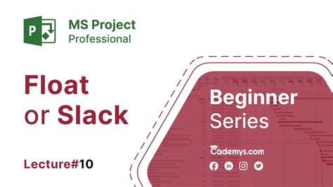 Microsoft Project What Are Float Or Slack Tutorial For Beginners