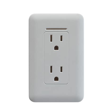 Shop Safer Socket 15 Amp 120 Volt Wireless White Indoor Duplex Wall