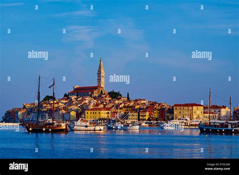 Croatia Istria Old Town Of Rovinj Stock Photo Alamy