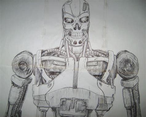 How to draw a terminator, step by step, movies, pop. Terminator close up by Ec87 on DeviantArt