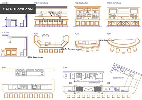 Coffee Bar And Gymnasium Layout Plan Cad Template Dwg