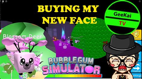 Roblox Bubble Gum Simulator Buying My New Face Youtube
