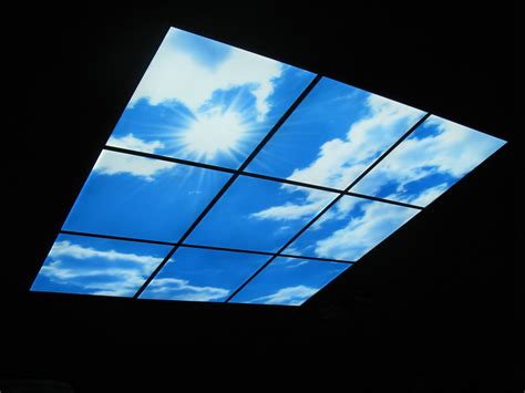 595x595 Led Sky Panel Ceiling Architectural Lighting Feature Ultra