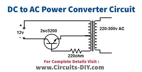 Dc To Ac Power Converter Using 2sc5200 Transistor