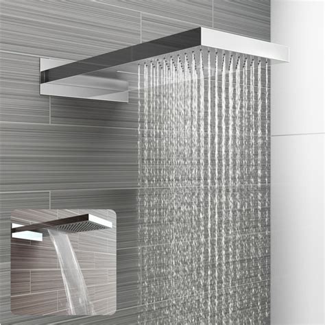 Stainless Steel 230x500mm Waterfall Shower Head With Images