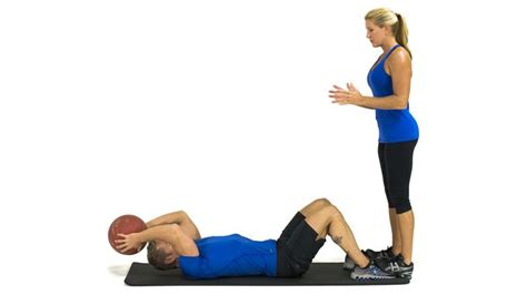 Partner Medicine Ball Situp Catch Fitstudio By Sears Physical