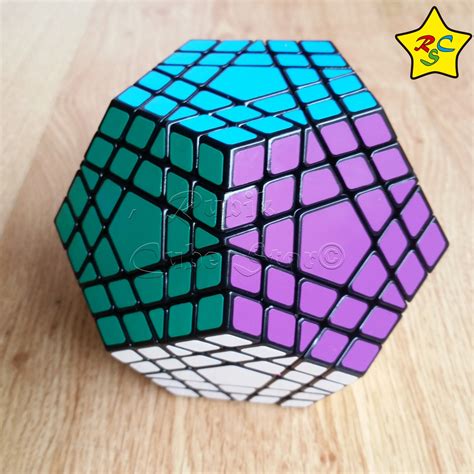 Cubo Rubik Gigaminx Shengshou Megaminx 5x5 Dodecaedro Negro Rubik