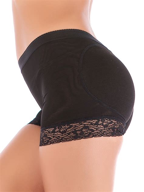 Youloveit Women Padded Panties Hip Enhancer Briefs Butt Lifter Shapewear Butt Pad Lace Panties