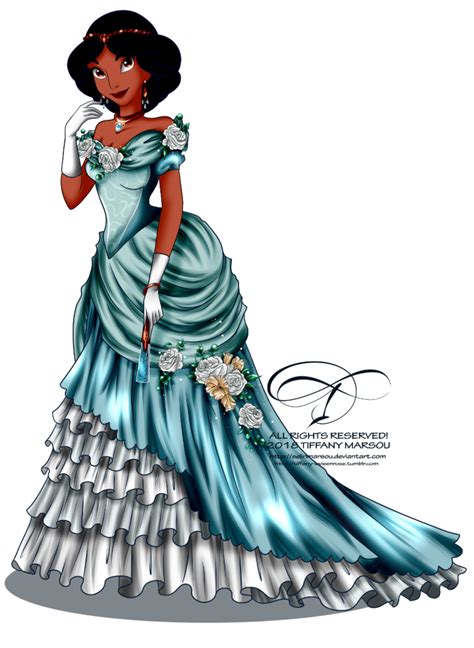 Vintage Ballgown Jasmine By Selinmarsou On Deviantart All Disney