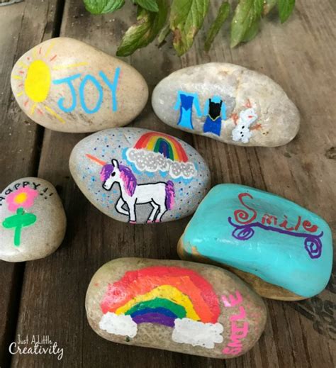 10 Delightful Diy Painting Rock Crafts For Kids Shelterness