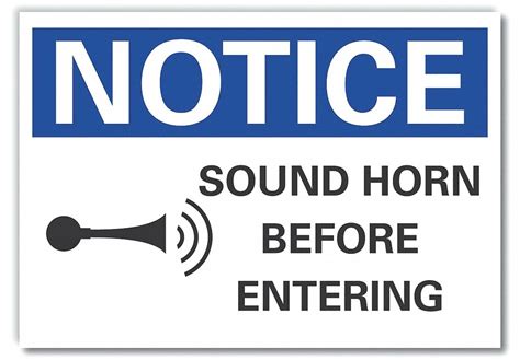 Lyle Caution Sign Sign Format Ansiosha Format Sound Horn Before