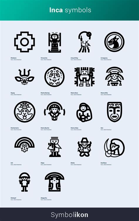 Inca Symbols Visual Library Of Inca Symbols Inca Symbols And