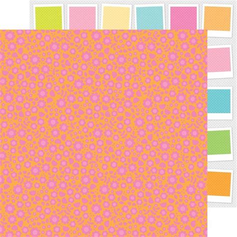 Db Spring Garden 12x12 Double Sided Cardstock Berry Blossoms 5087
