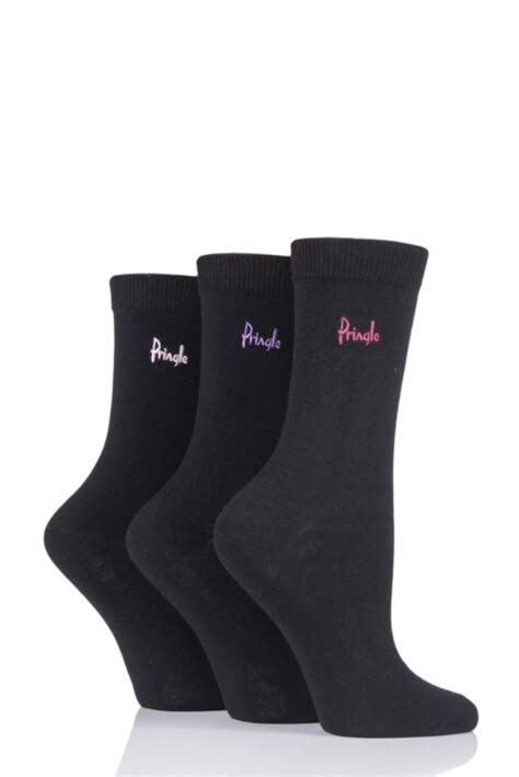 Ladies Pringle Tiffany Plain Trouser Socks Sockshop