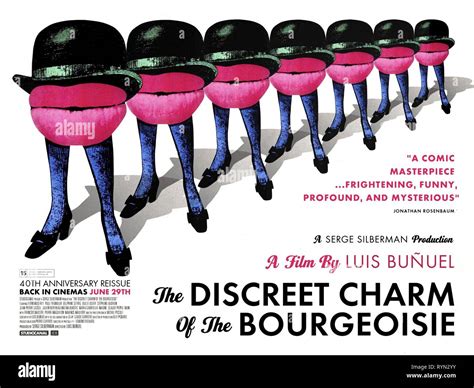 póster de película el discreto encanto de la burguesía 1972 fotografía de stock alamy