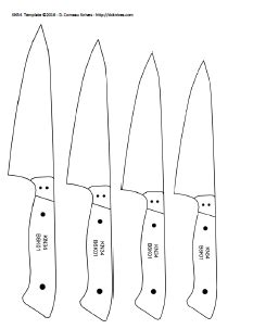 Download pdf knife templates to print and make knife patterns. DIY Knifemaker's Info Center: Knife Patterns IV