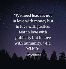 We did not find results for: Image result for we need leaders not in love with money ...