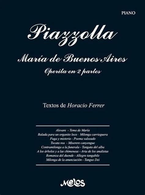María De Buenos Aires Von Astor Piazzolla Im Stretta Noten Shop Kaufen