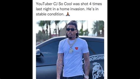 Youtuber Cj So Cool Got Shot 4 Times Youtube