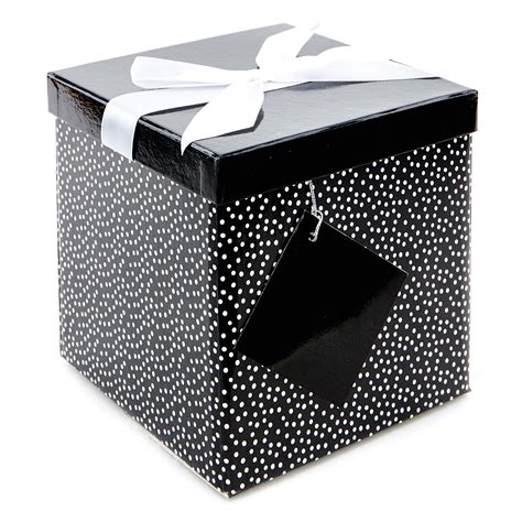 Check spelling or type a new query. Buy Medium Flat-Pack Gift Box - Black And White Polka Dots ...