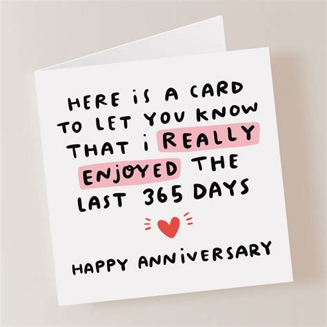 The Last 365 Days Anniversary Card By Dandy Sloth