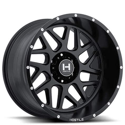 20″ Hostile Wheels H108 Sprocket Chrome Off Road Rims For 2019 Chevy