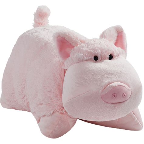There are so many people out there that would absolutely love having a stuffed animal that looks completely identical to their beloved pet. Pillow Pets 18" Signature Wiggly Pig Stuffed Animal Plush ...