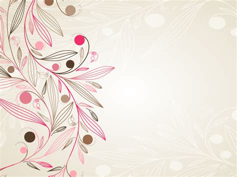 Floral Design Backgrounds For Powerpoint Templates Pp