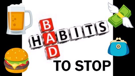 BAD HABITS TO STOP | Bad habits, Habits, Bad