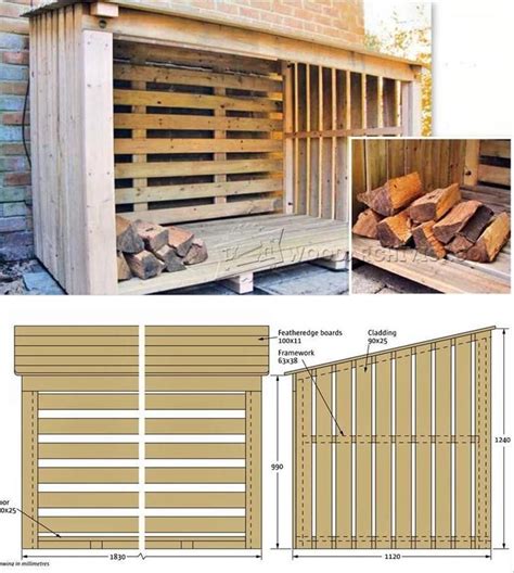 Log Store Plans Outdoor Plans And Projects Log