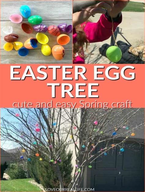 Easter Egg Tree Easy Outdoor Easter Decor ⋆ Love Our Real