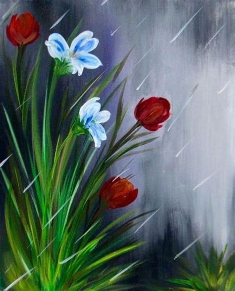 Easy Acrylic Painting Ideas For Beginners Flower