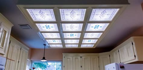 Recessed into ceiling 1.remove ceiling plaster. Stained Glass Light Panels: How to Enhance Any Space With ...