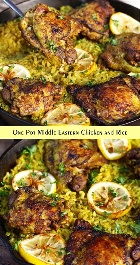 One Pot Middle Eastern Chicken And Rice Recipe Spesial Food