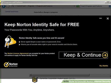 how to uninstall norton internet security 12 steps