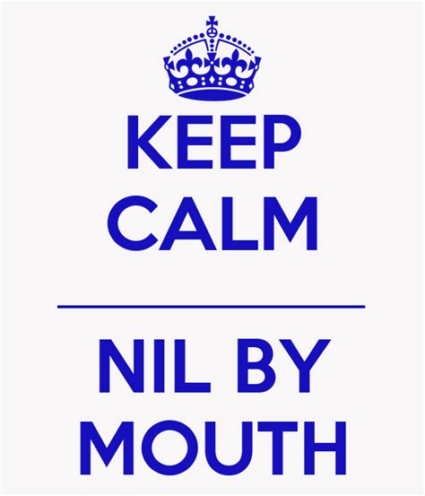 Keep Calm Nil By Mouth Poster Ozzy Keep Calm O Matic
