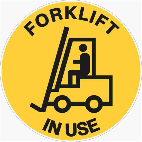 Forklift In Use Floor Marker Buy Now Discount Safety Signs Australia