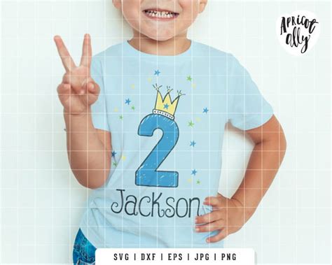 2nd Birthday Boy Svg Second Birthday Party Svg Cutting File Etsy