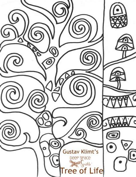 Gustav Klimt Tree Of Life Art Worksheets Pinterest Of Life Klimt